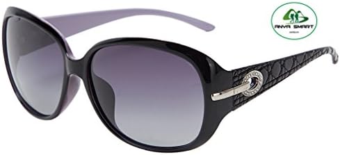 women fashion and Classic polarized sunglasses with UV400 len PROTECTION (Purple, 60)
