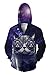 R-deer Unisex 3d Printed Long Sleeve Zip Up Sweatshirt Hoodies Jacket