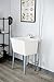 Laundry Utility Tub by JS Jackson Supplies, Heavy Duty 19 Gallon Sink With Easy On Blade Handle Faucet, Metal Legs With Levelers, Complete Installation Kit Includes Supply Lines, Drain, Ptrap (White)
