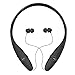 Bluetooth Headphones, Wireless Headset with Mic Stereo Neckband Headset Hand-free Sport Earphone In-ear Noise Cancelling Earbud for IOS, Android LG Samsung iphone phone Bluetooth (black 1)