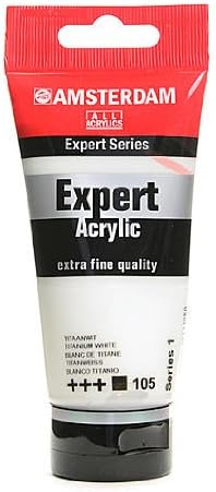 Amsterdam Expert Acrylic Tubes titanium white 75 ml [PACK OF 3 ]
