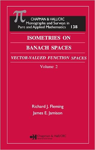 Isometries In Banach Spaces Vector Valued Function Spaces - 