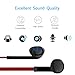 Parkido 3 Pack In-Ear Wired Earbuds with Microphone Earphones Stereo Sound Earbud Headphones for iOS, Android, Windows, iPhone, iPad Black+Red