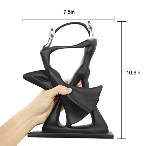 NBHUZEHUA Romantic Birthday Wedding for Her Parents Couple Dancing Sculpture Love Statue Home Decor