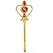 Yansion Princess Dress Up Party Costume Accessories Belle Gift Set For Princess Cosplay Tiara,Wand and Gloves(Yellow) (4 Pieces)