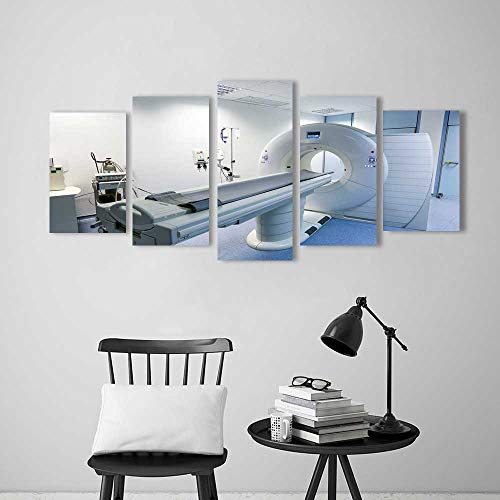 5 Piece Wall Art Painting Frameless ct computed tomography Scanner in Hospital Laboratory Posters Wall Decor Gift