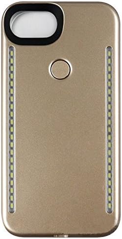Vahulawa Iphone 7Plus/ 6Plus /6SPlus Illuminated Case, New LED Selfie Light Up Luminous Case (Gold Matte-5.5in)