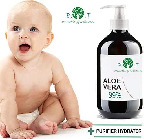 B.O.T cosmetic & wellness - 100% Pure Aloe Vera Gel, Transparent gel, 1000 ml 35.19 fl oz - Image 4