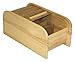 Mountain Woods Brown Large Roll Top Recipe Box with Dividers | Holds 3