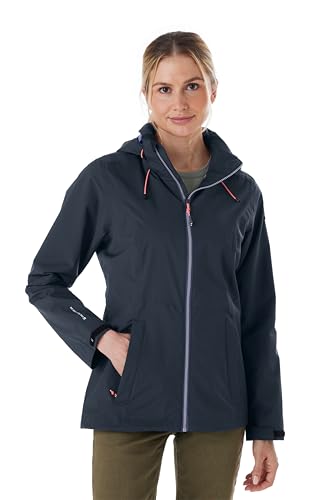 killtec Damen Regenjacke/Funktionsjacke wasserdicht mit Kapuze Damen Regenjacke OOKS 1, nachtblau, 36, 43767-000