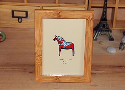 Sproud Bamboo And Wooden Hanging Wall Swing Table Picture Frame,7 Inch