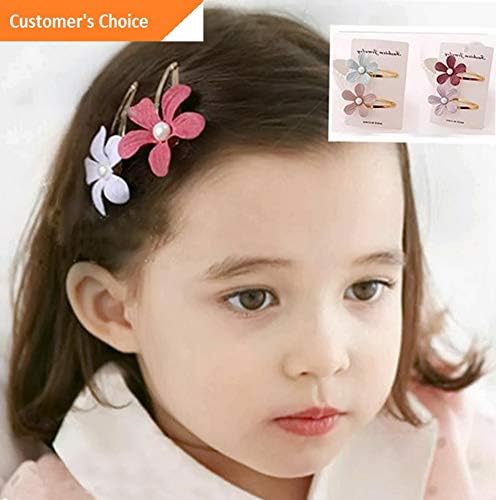 Sandover 2Pcs Lovely Floral Hairpins Cute Headwear Flower Clip Baby Children Hairpins | Model HRPN - 9242 |