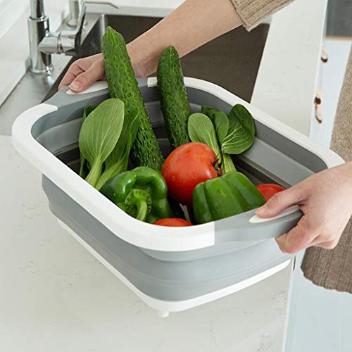 Vegetable Basket, LtrottedJ Collapsible Colander Fruit Vegetable Washing Drain Basket