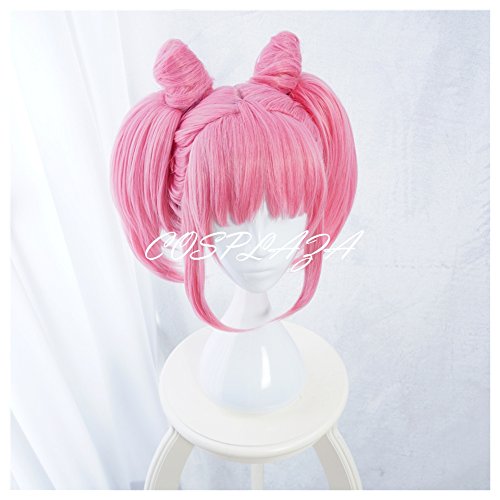 COSPLAZA Cosplay Wigs Pretty Pink Styled Anime Halloween Hair For Girls