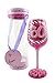 Top Shelf Decorative 60th Birthday Wine Glass, 1 Count, Pink