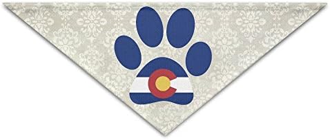 Colorado Flag Dog Paw Dog Collar Puppy Triangle 18*12*7inches