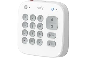 EUFY SECURITY eufy Keypad E10, Quick and Convenient Arming/Disarming, Covert Duress Alarm, One-Touch SOS Alert, Must Be Compatible with HomeBase 2, HomeBase 3, and HomeBase Professional