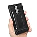 Newseego Rugged Armor Nokia 8 Case with Dual Layer 2 in 1 with Extreme Heavy Duty Protection Case for Nokia 8-Black