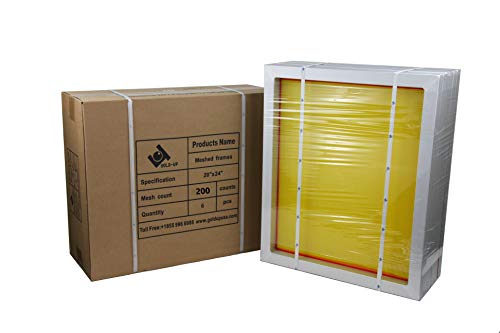 2 Aluminum+Screen+Printing+Frames+Yellow