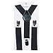ELENKER Baby Boys Adjustable Elastic Solid Color 1 inch Suspenders (Size 30