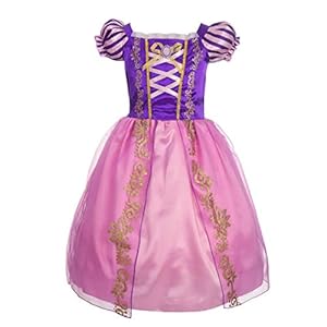 Vestido Princesa para niña - Morado Lila Rosa