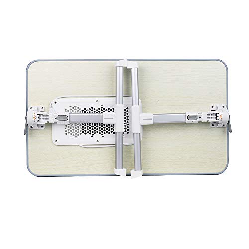 Adjustable Laptop Bed Table Tray Laptop Lap Desk,Portable Standing Desk Foldable Sofa Breakfast Table for Home Office Travel Notebook Stand Reading Holder Floor for Couch Kids【Ship from USA】 (Gray) - Thumbnail 3
