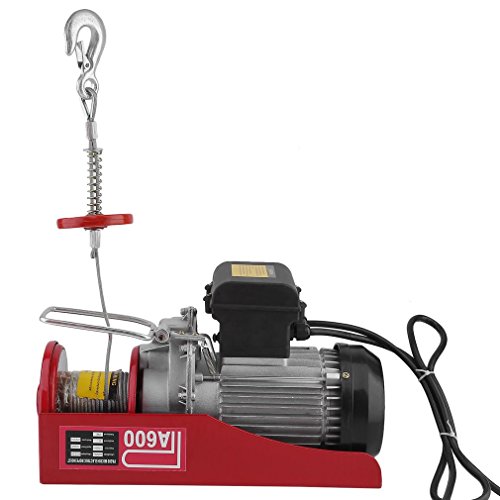 Homgrace 1320lbs Mini Electric Wire Cable Hoist Crane Overhead Garage Winch with Remote Control Auto Lift (1320LB) - Thumbnail 6