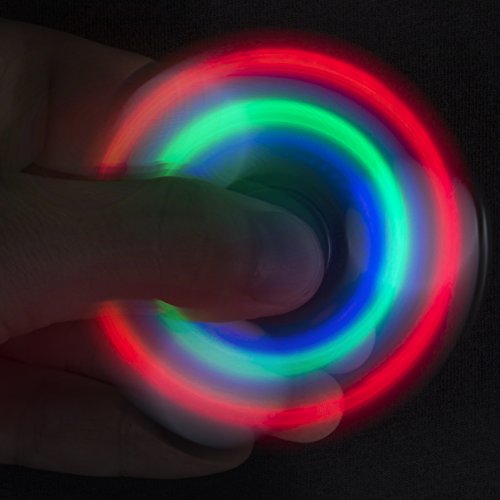 6 Kangaroos+LED+Black+Fidget+Spinner