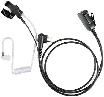 Kongnijiwa Radio Series 2 Pin Surveillance Acoustic Tube Earpiece Headset PTT Replacement for HYT Radio Walkie Talkie TC-508 TC-505 TC-518 TC-700