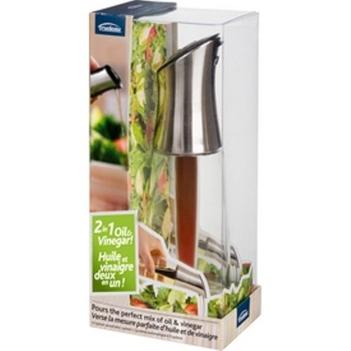 Trudeau Perfect Mix Oil and Vinegar Bottle, 9.7 by 3-Inch