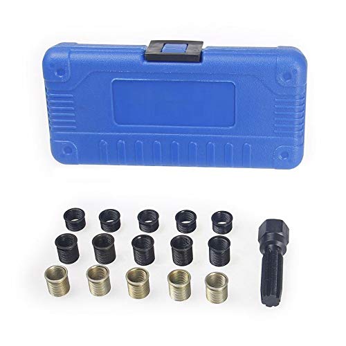 TOPWAY Car Oil Sump Drain Plug Thread Repair Kit 16PCs M14×1.25 Car Auto Repair Tools 449000