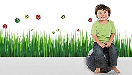 Alivier Wall Stickers Flowers Grass Foot of a Wall Stickers Decorations Removable Self-Adhesive Mural