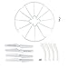 Coolplay 4 Colors Syma X5SC X5SW Main Blade Propellers & Protectors Frame & Landing Skid Included Mounting Screws for RC Mini Quadcopter Toy