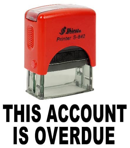 Printtoo This Account is OVERDUE Self Inking Rubber Stamp Office Stationary Shiny Stamp