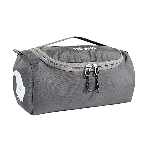Tatonka Care Barrel Trousse de Toilette à Suspendre avec Miroir et Compartiments (Gris Titane)