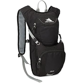 High Sierra Quickshot 70 Hydration Pack, Black/Black/Silver