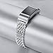 bayite Metal Bands Compatible Fitbit Charge 2, Replacement Accessories Bracelet Rhinestone Bling, Silver