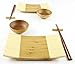 Zoie + Chloe 100% Natural Bamboo Sushi Gift Set for Two