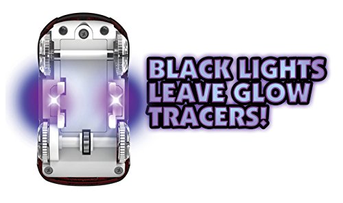 Mindscope Twister Tracks Micro Neon Glow in the Dark 11 feet of Flexible Assembly Track Race Series with rechargeable car