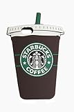 Thunderous Brown Starbucks Coffee Ice Cream Silicone Back Cover Case for Apple iPhone 5C