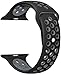 Apple Watch Band Series 1 Series 2, SELLERS360 Soft Durable Nike + Sport Replacement Wrist Strap for iWatch (Black/Cool Grey 42mm M/L)