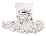 Classic Big Briks 48 Piece Round Stackers Set by Strictly Briks | Cylinder Building Brick Set 100% Compatible with All Major Brands | Large Pegs for Toddlers | Ages 3+ | White Premium Building Bricks