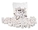Premium White Round Cylinder 2x2 Stackers Support Building Bricks - 48 Pack Bundle - Compatible with All Major Large Size Brands – Large Pegs Only