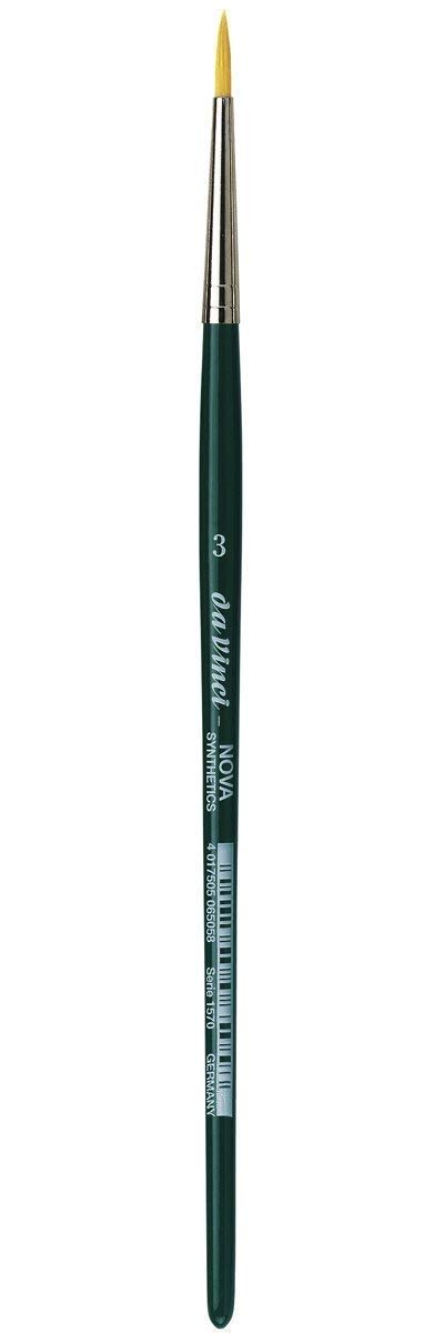 Da Vinci NOVA - Series 1570 - Synthetic Fiber Brush, School and Hobby Lines - Size 3