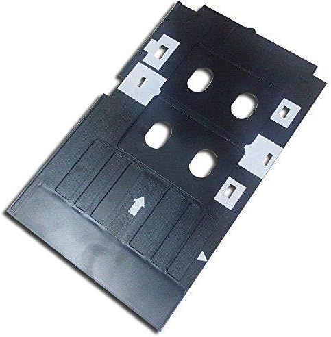 AC cartridge PVC ID Card Tray for Epson L-800, L-805, L810, R-260, R-280, R290, T-50, T-60, P-50 Inkjet Printer and CD (Black)