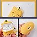 Joyleop Yellow Bear Case for Airpods 1&2 Cute Animal Design Silicone 3D Funny Cartoon for Airpod Cover Soft Kawaii Fun Carabiner Unique Cases for Girls Kids Teens Boys Women Air pods