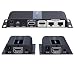 HDMI Extender 1080P@60HZ 1x2 Splitter Device Over CAT6 / CAT6A / CAT7 Cable, Transmission up to 40m/131ft with Loop-Out Local Display,Support IR Remote Control,EDID Function