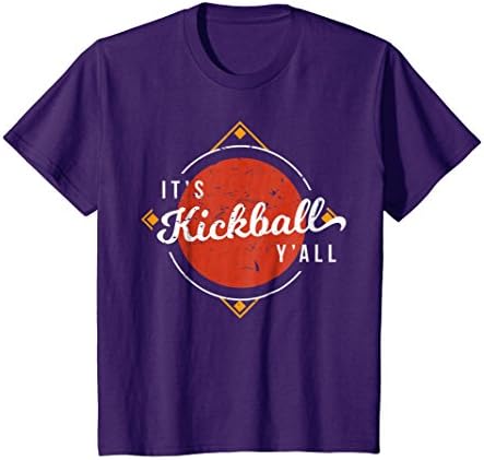 Kids It's Kickball Y'all T-Shirt 10 Purple