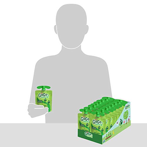 GoGo squeeZ Applesauce, Apple Apple, 3.2 Ounce (18 Pouches), Gluten