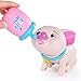 Haite Electronic Robot Pig Toy, Little Cute Pig Pet with Feeding Function,Soft Light and Pig Voice, Sitting in Basket,Best Present for Daughters,Girls,Boys, Toddlers,Kids (Pig)thumb 1